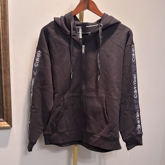 Calvin Klein Black Zip-Up Hoodie - Picture 1 of 11